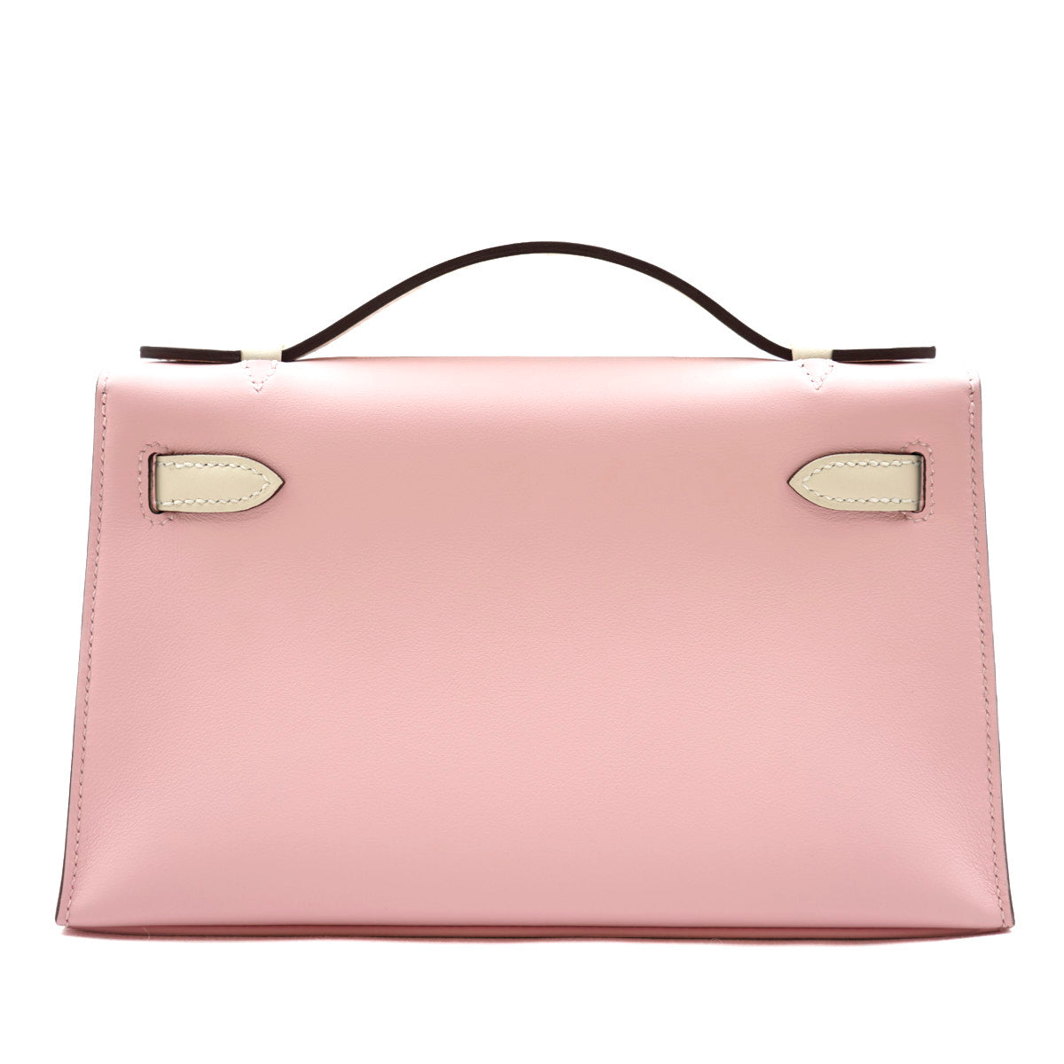 Hermès Kelly Pochette Two-tone Rose Sakura/Craie /Swift Leather/ PBHW
