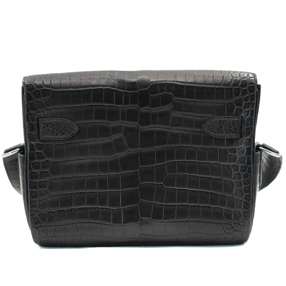 Hermès Kelly Messager Black/Crocodile/PHW K-stamp 2025