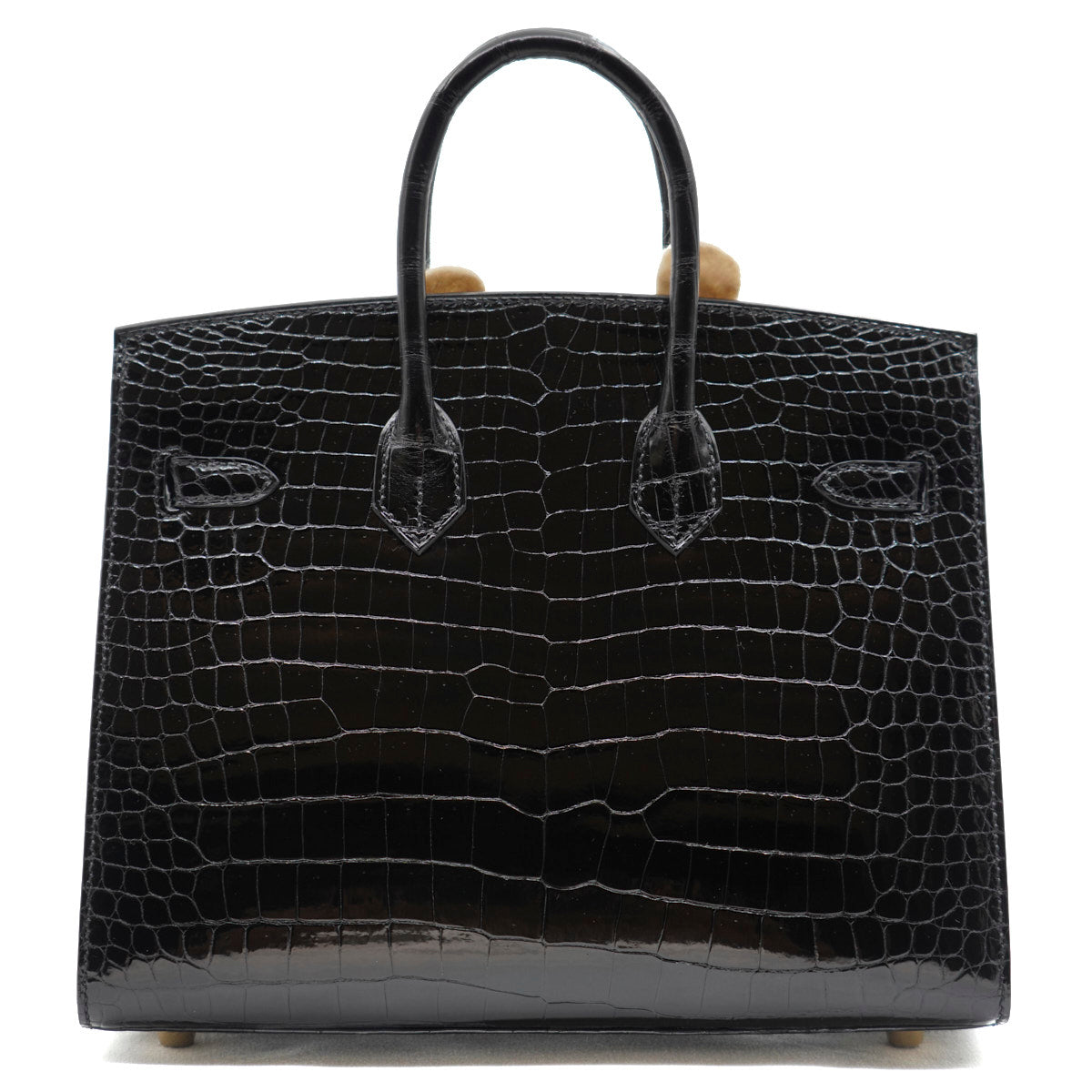 Hermès Birkin25 Black/Shiny Crocodile/GHW