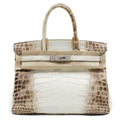 Hermès Birkin30 Himalaya Niloticus Crocodile/ with Diamonds Hardware