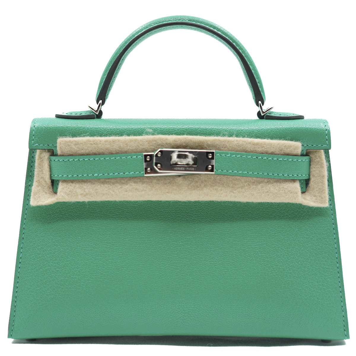 Hermès Mini Kelly Menthe/Chèvre Chamkila/PHW