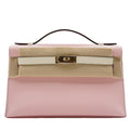 Hermès Kelly Pochette Two-tone Rose Sakura/Craie /Swift Leather/ PBHW K-stamp 2025