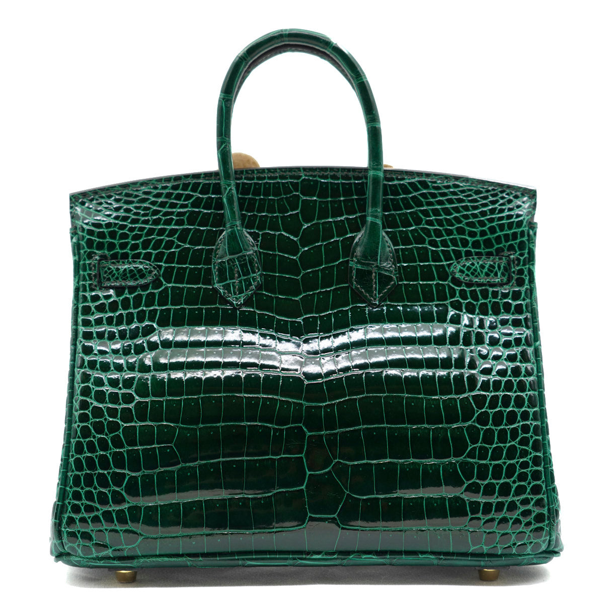 Hermès Birkin25 Vert Fonce/Shiny Crocodile/GHW