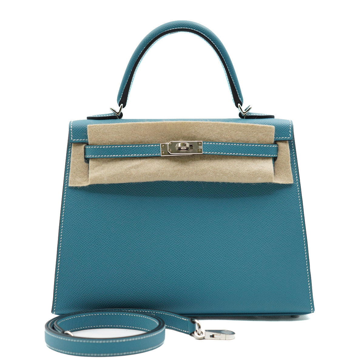 Hermès Kelly25 Bleu Jean/Epsom/PHW B-stamp 2024