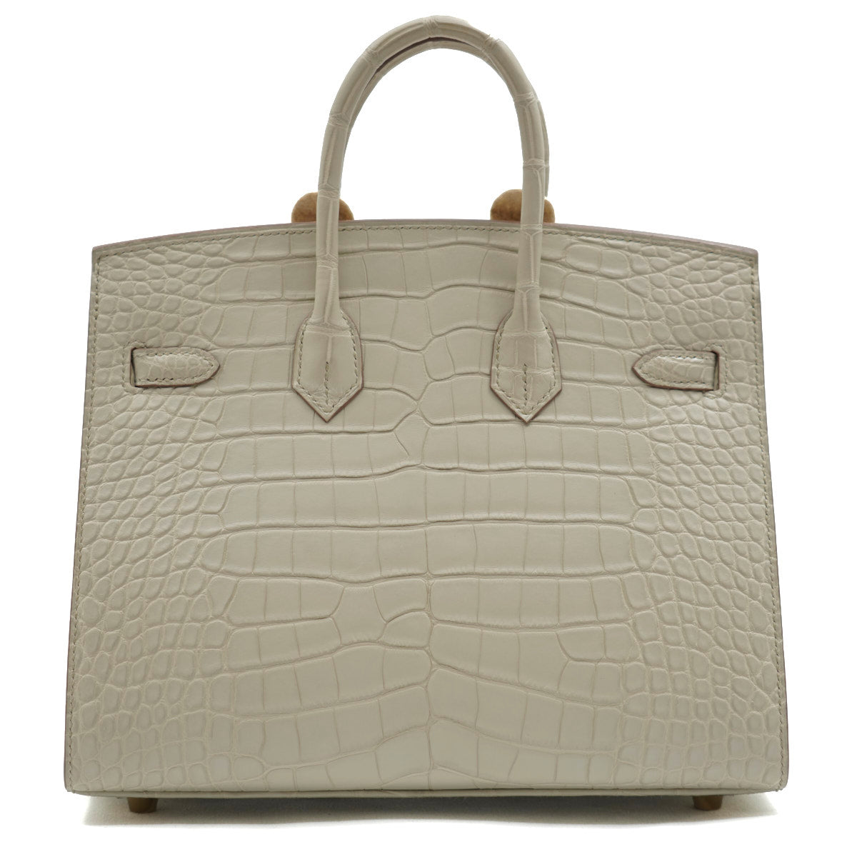 Hermès Birkin25 Beton(8L)/ Matte Crocodile/ GHW (Sellier)
