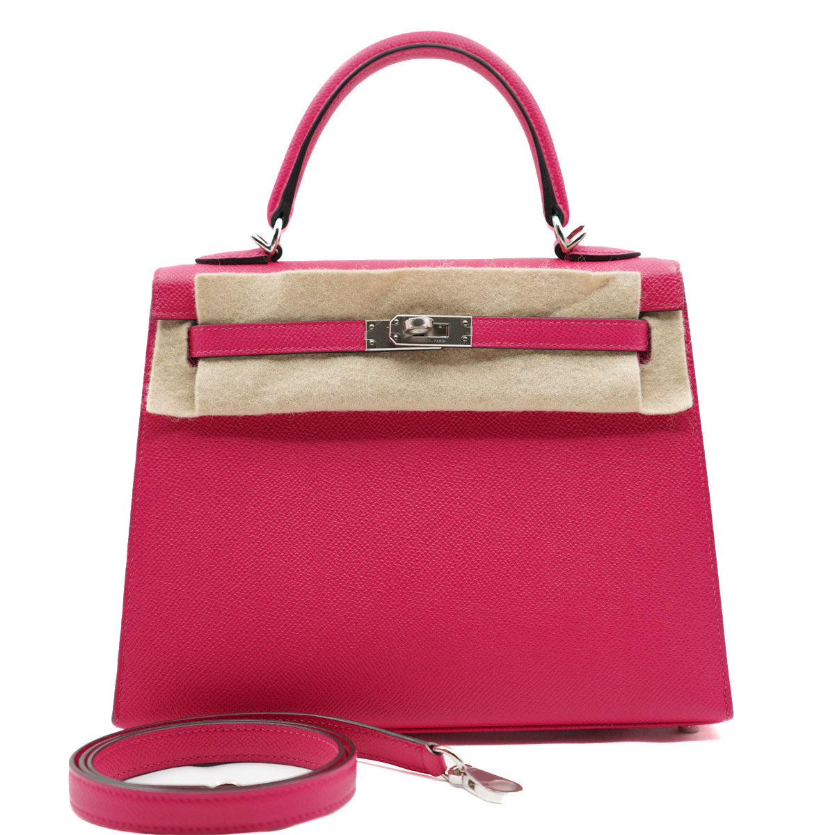 Hermès Kelly25 Rose Mexico/Epsom/PHW Z-stamp 2022