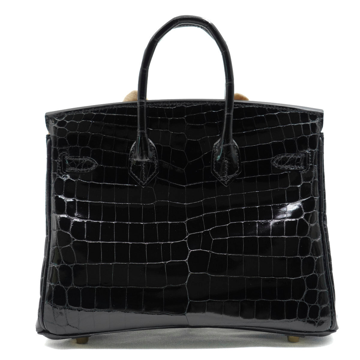 Hermès Birkin25 Black/Shiny Crocodile/GHW
