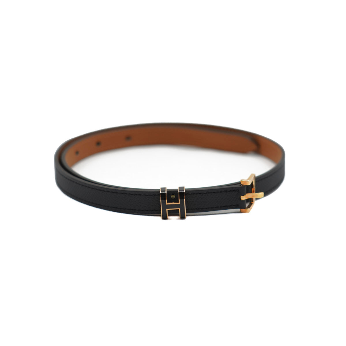 Hermès Kelly Belt Black With H buckle