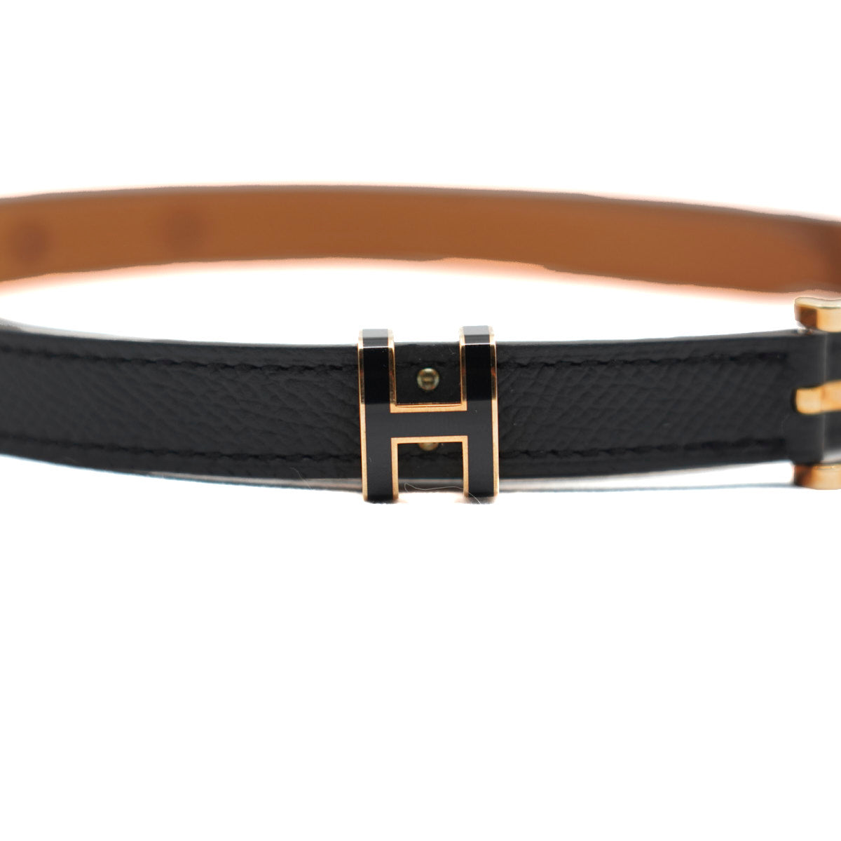 Hermès Kelly Belt Black With H buckle
