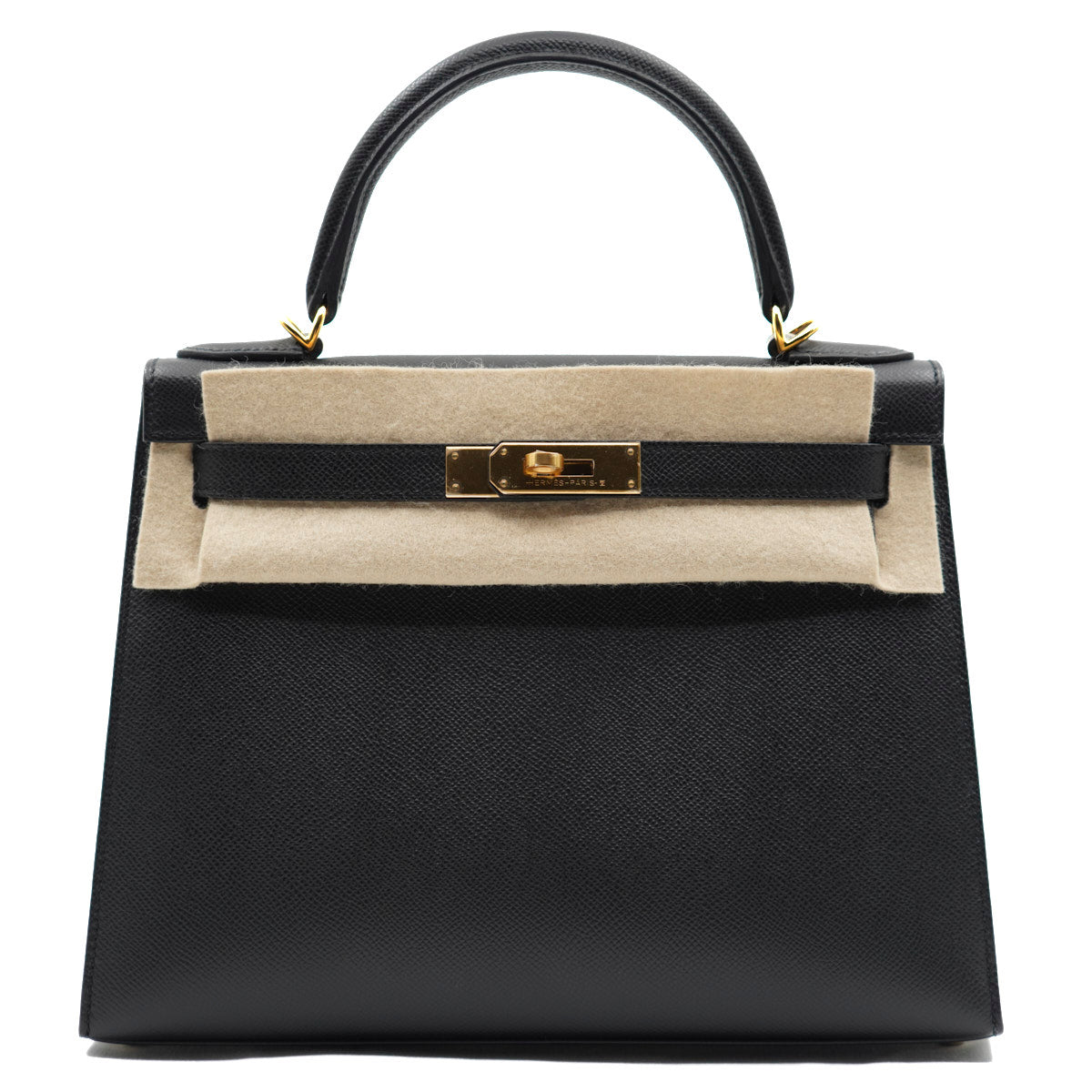 Hermès Kelly28 Black/Epsom/GHW B-stamp 2023