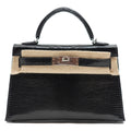 Hermès Mini Kelly Balck/Lezard/PHW