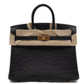 Hermès Birkin25 Black/Ostrich/GHW Z-stamp 2022