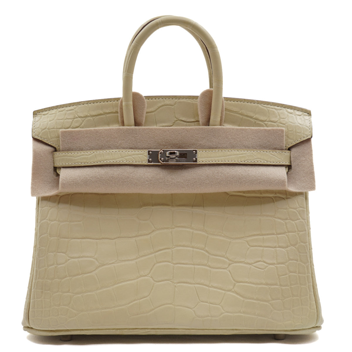 Hermès Birkin25 Vanilla/Matte Alligator/PHW