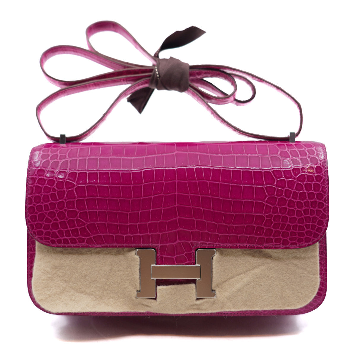 Hermès Constance Elan Scheherazade/Niloticus Crocodile/PHW T-stamp 2015