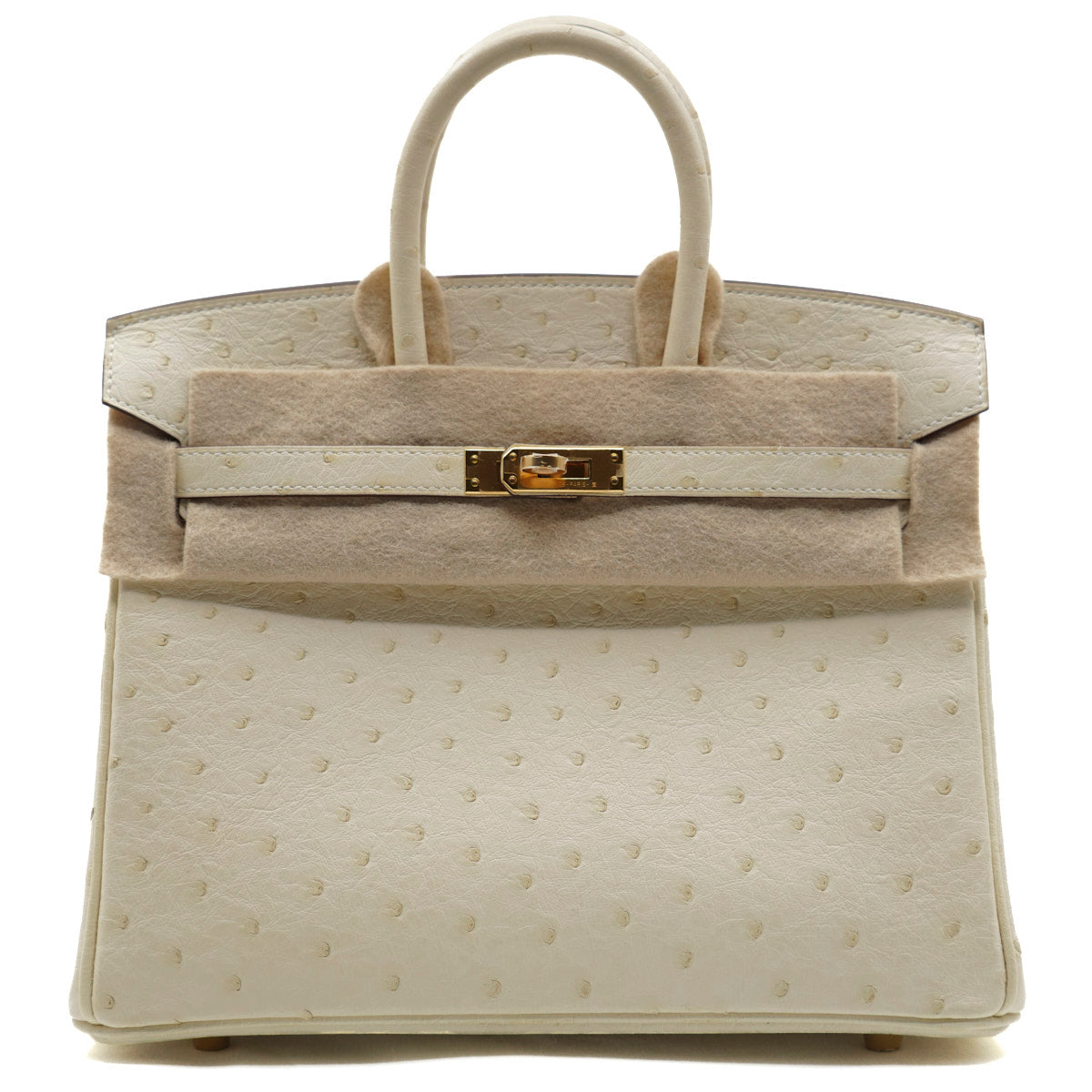 Hermès Birkin25 Nata/Ostrich/GHW