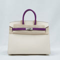 Bk25 Two tone Craie,Purple/Epsom/Brushed palladium Z-Stamp 201