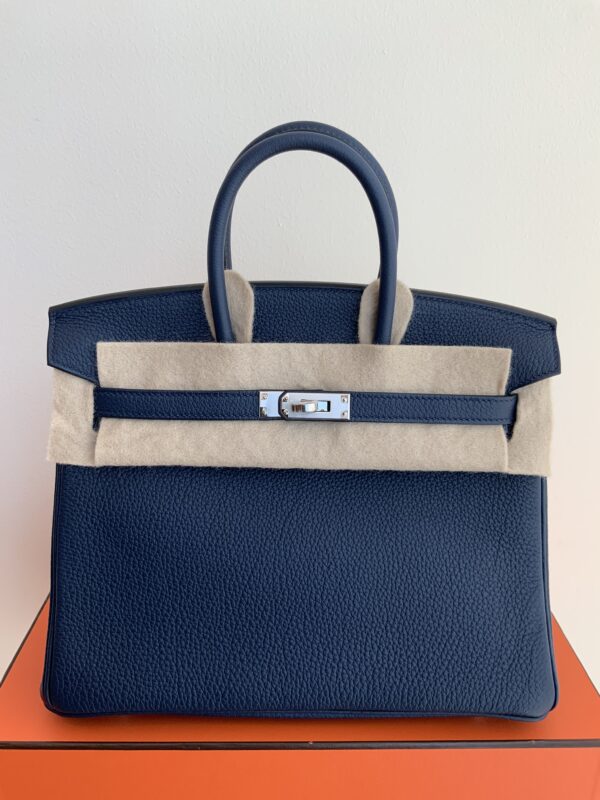 Birkin 25 Navy Blue/Togo/Palladuim Hardware