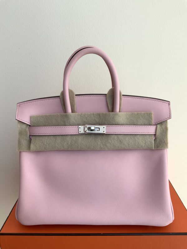 Birkin 25 Rose Sakura/Swift/Palladium Hardware